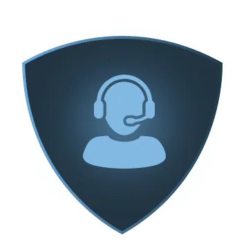 LNIT Shield Icon – Helpdesk Support mit Headset