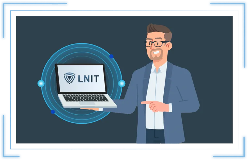 Lars Neumann Illustration mit Laptop